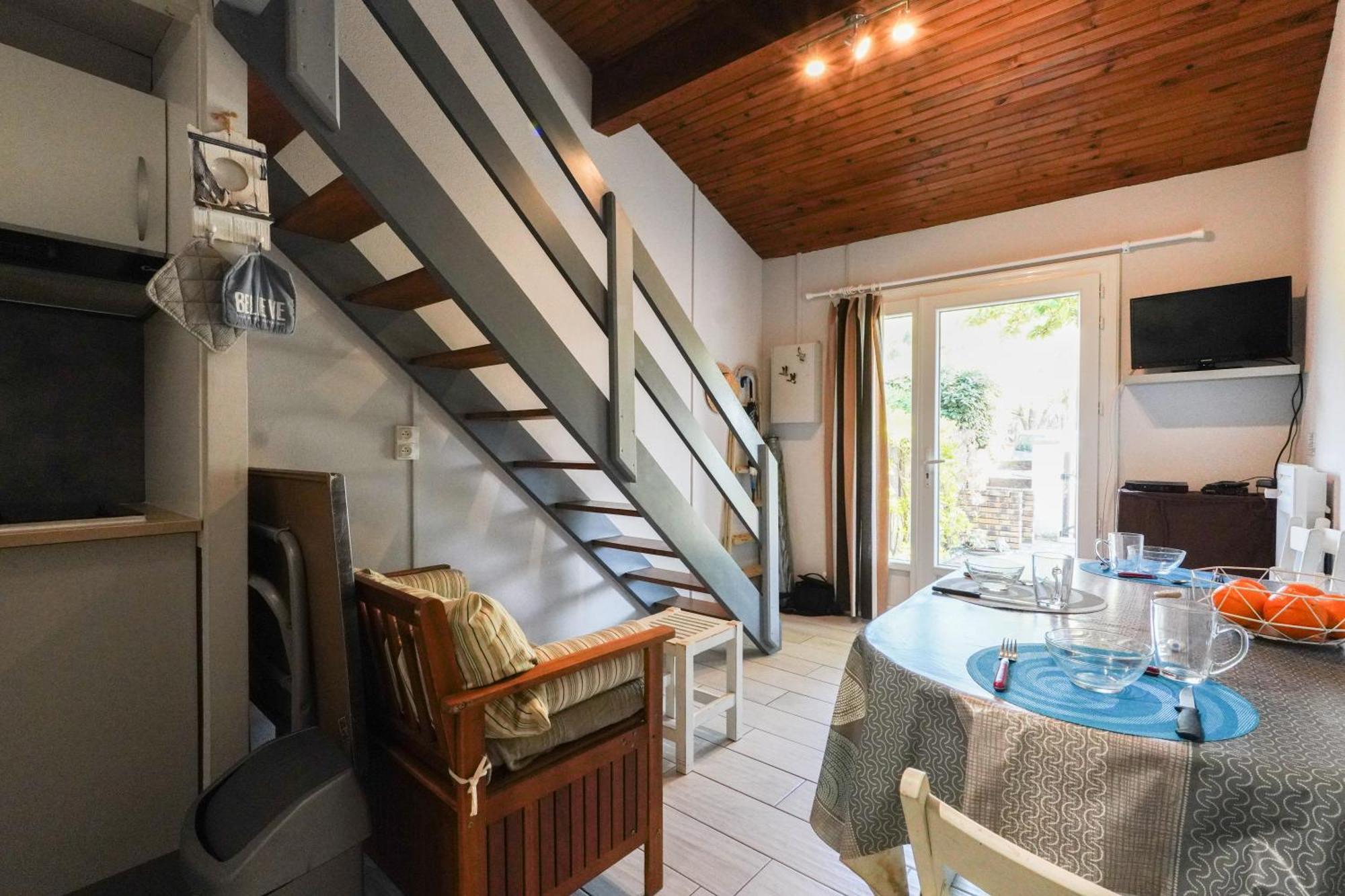 Maisonnette Au Pied De L'Ocean Avec Terrasse Бискаррос Экстерьер фото